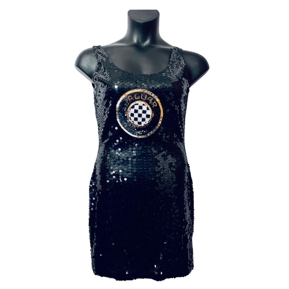 Vintage Jaguar sequin mini dress